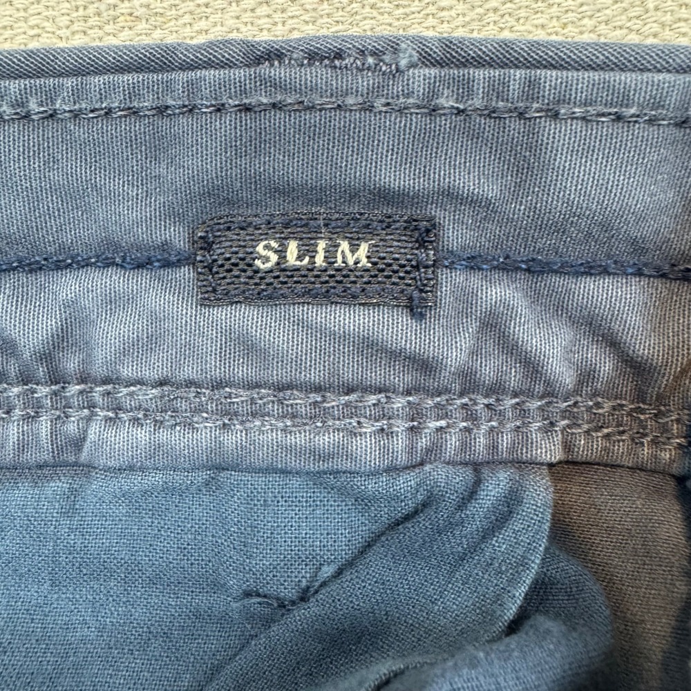 American Eagle 36 Chino Shorts Mens Navy Blue Ne(x)t Level Flex Slim Fit - Picture 3 of 9